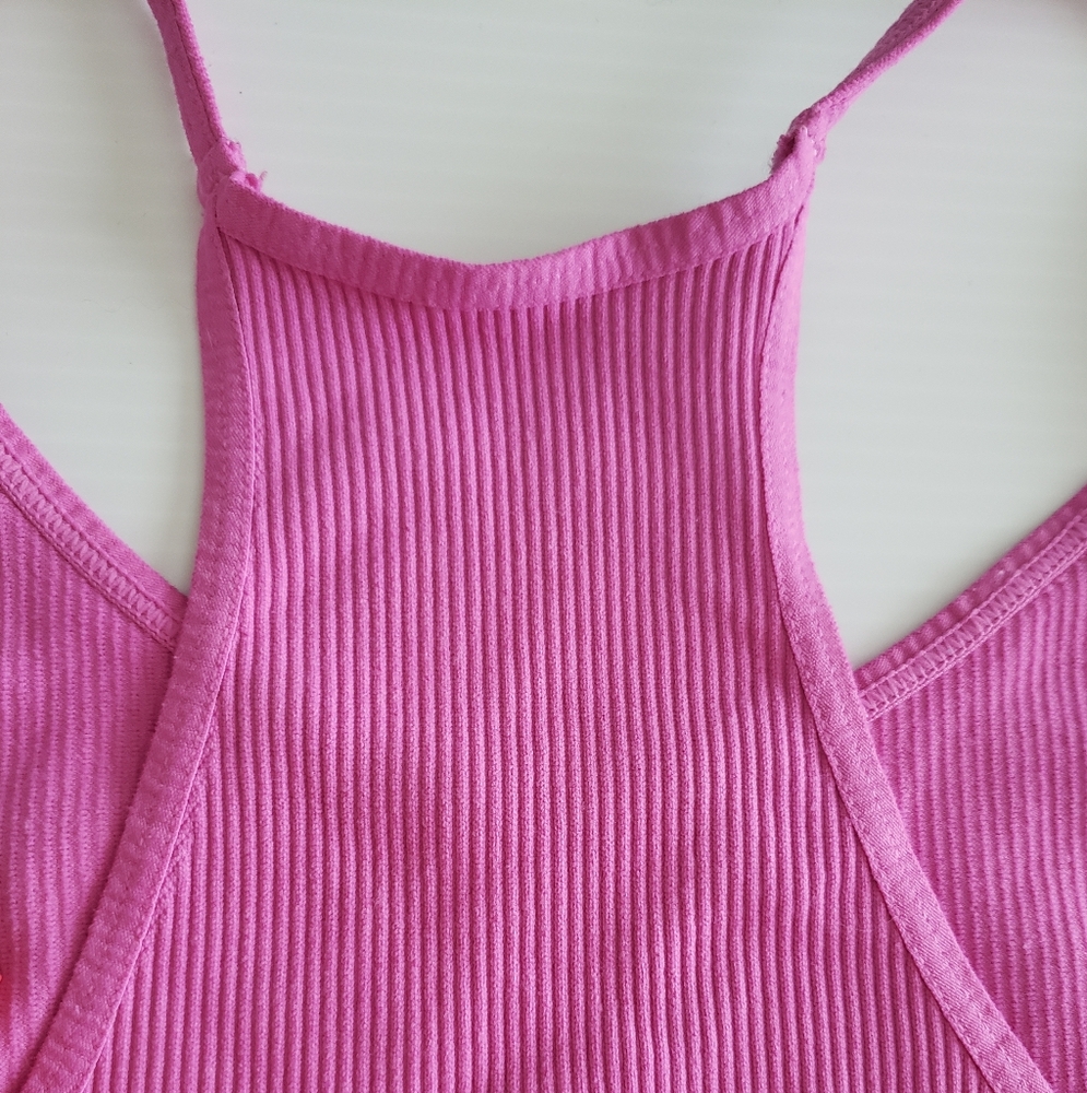 Altar'd State Pink Ribbed Tank Top - Picture 4 of 4